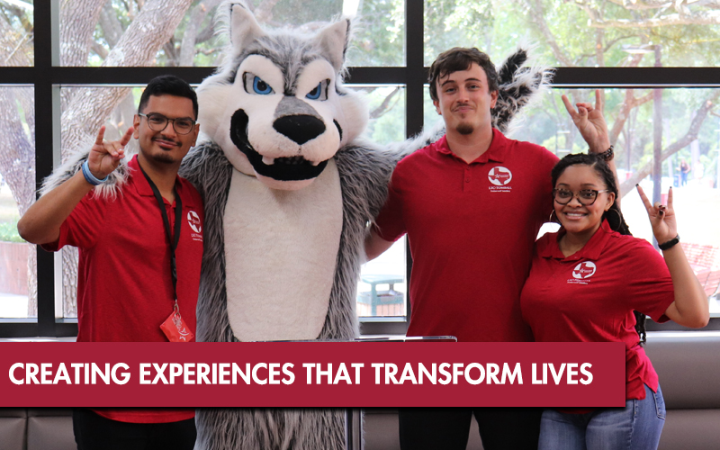 LSC-Tomball Students with Trevor, Mission: We create experiences that transform lives. 