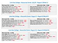 Atascocita Center Discovery College Schedule 2013