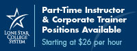Instructor Positions Available