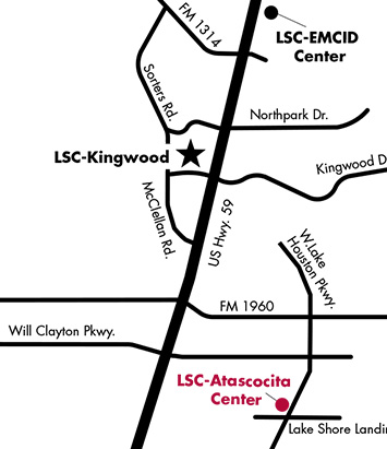 LSC-Atascocita Center Map