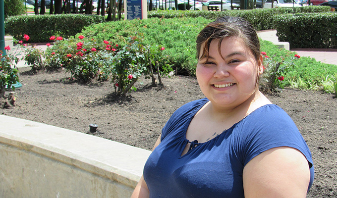 Alexey Sanchez attended Lone Star College-Conroe Center for a GED prep course. She received her GED and spoke to her fellow graduates at Lone Star College-Montgomery.