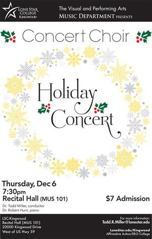 College choirs invite public to winter concerts