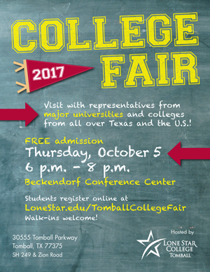 College Fair 2017, October 5, 6pm - 8pm