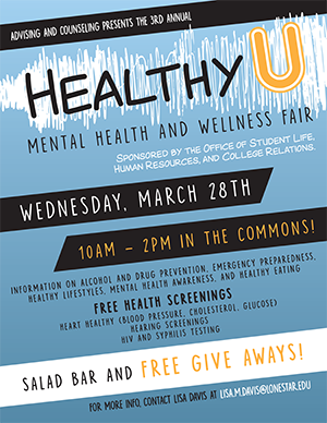 Healthy U, Mental Health and Wellness Fair March 28