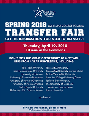 Spring Transfer Fair 2018 Flyer