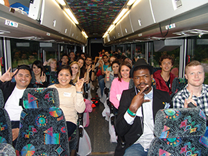 Students on the bus