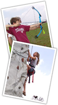 kids rock climbing