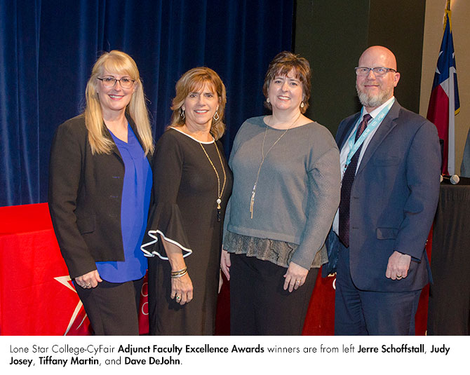 Lone Star College-CyFair's Adjunct Faculty Excellence Winners 2019