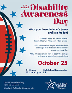 Disability Awareness Day, Oct 25, 9am -  2pm