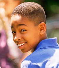 young african-american male student
