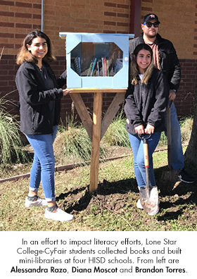Lone Star College-CyFair students' library outreach project