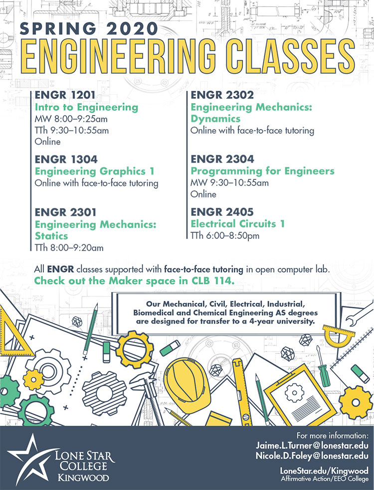 Spring 2020 Engineering Classes