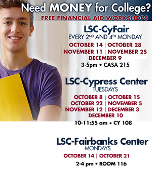 FREE Financial Aid Workshops