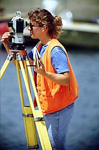 surveyor at work