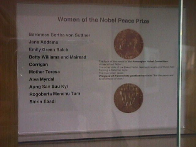 Women of the Nobel Peace Prize and their brief biographies 