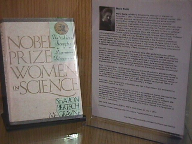 representing the women who have won the Nobel Prize for Science, Madame Marie Curie