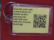 Friends book bag contest QR code