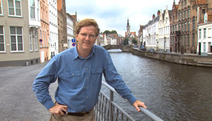 Rick Steves in Bruges, Belgium