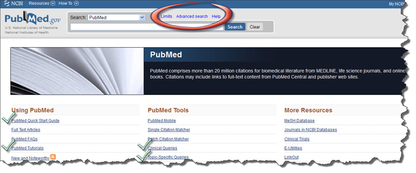 PubMed Main Menu
