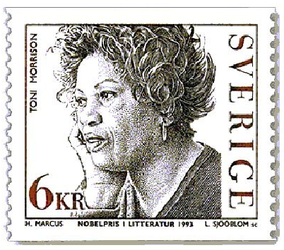 postage stamp honoring Toni Morrison