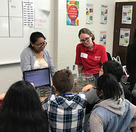 LSC-CyFair Visit to Anthony Middle School Sparks STEM Interest