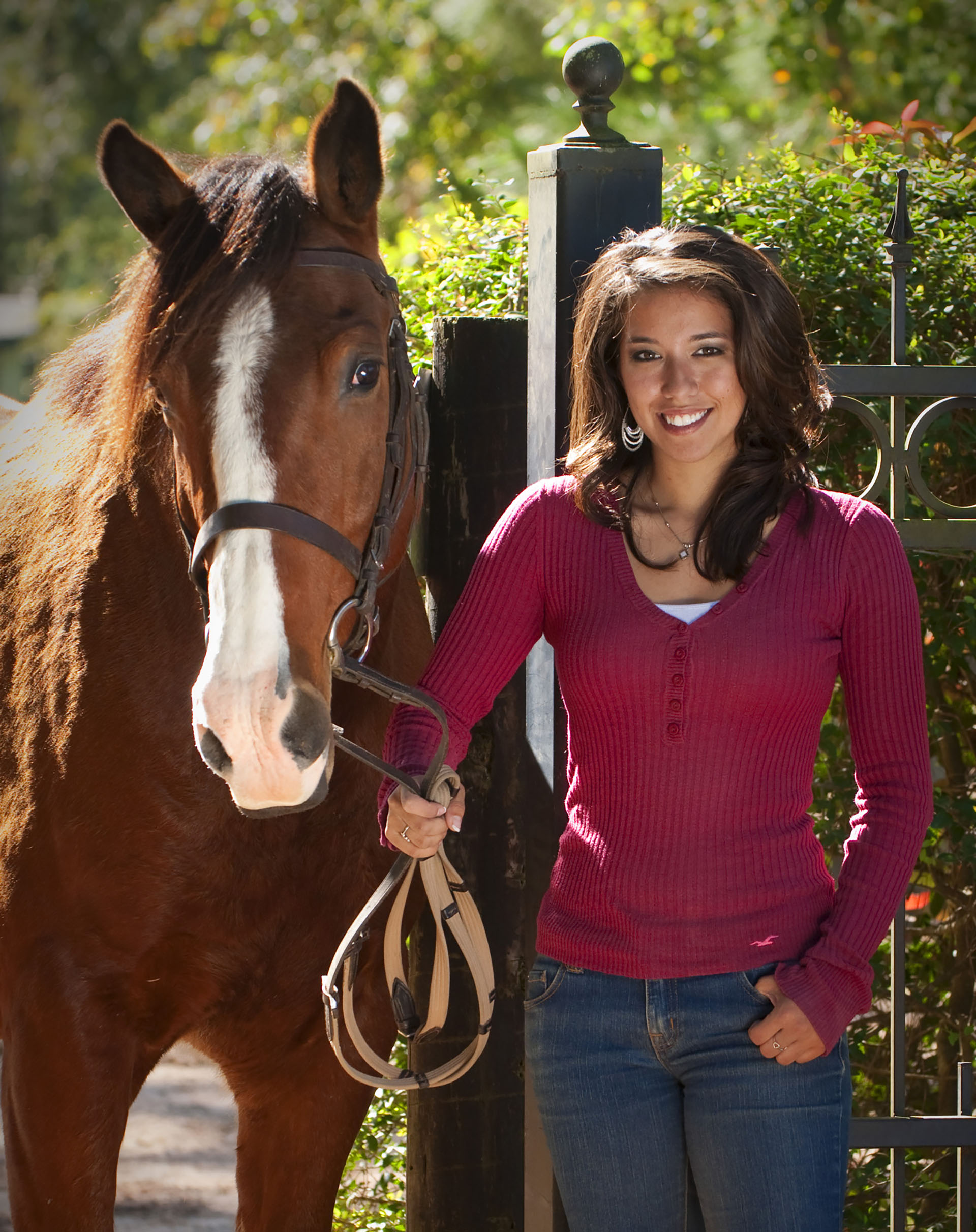 Kaitlyn Beauregard and her horse.