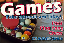 Games - What we offer in our immediate area