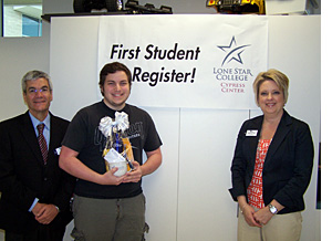 First LSC-Cypress Center student registers!