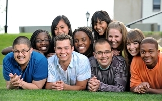 Students smiling