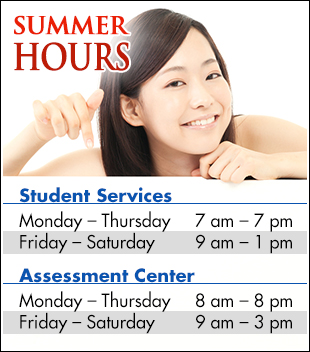 Student Services Summer Hours