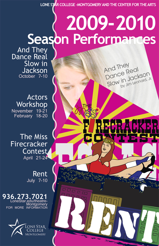 2009-2010 Theatre Season Performance Poster