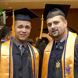two male college graduates