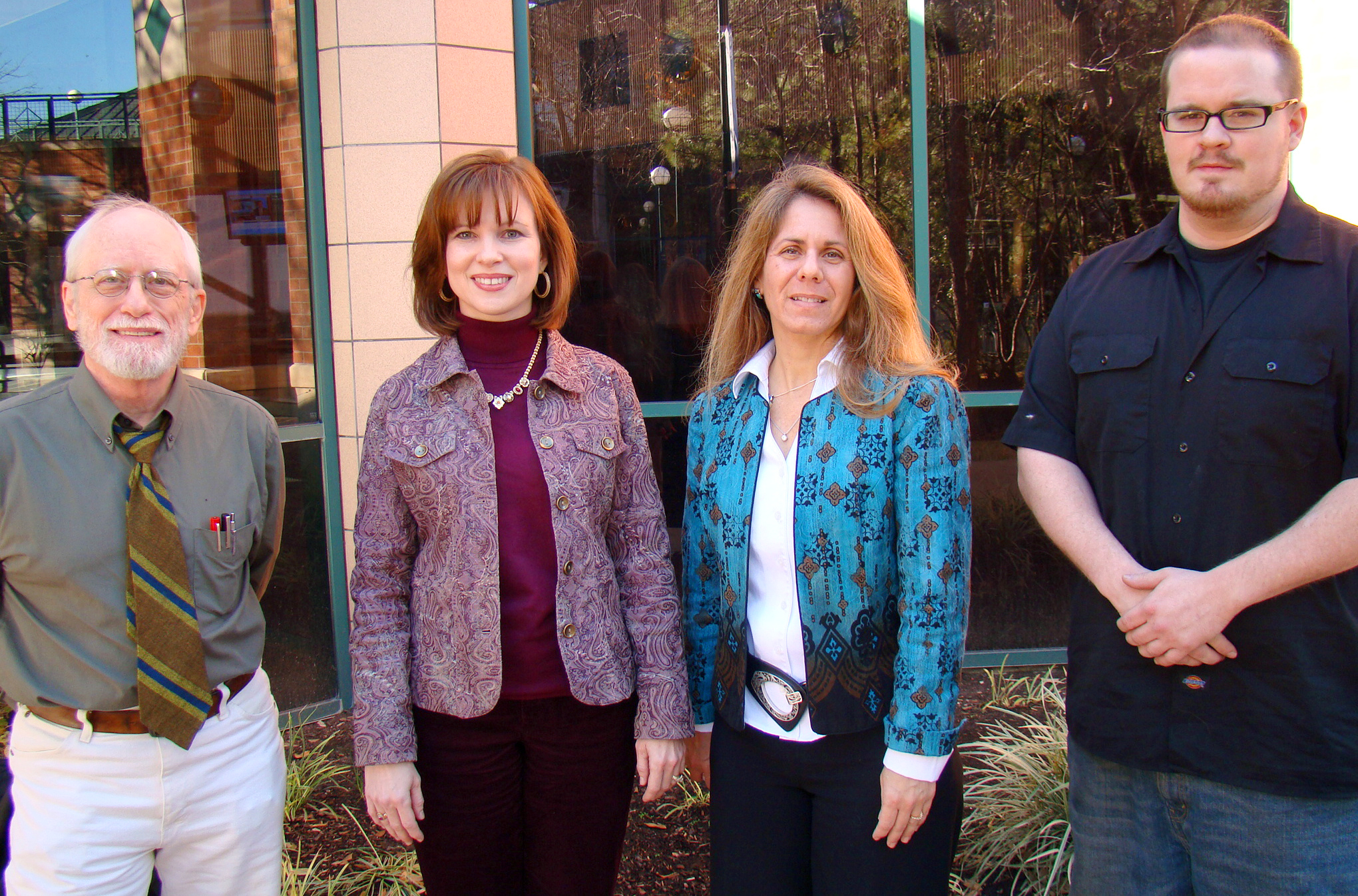 Joining Lone Star College-Montgomery this spring semester are four new, full-time faculty members (l. to r.): Dr. James Lee, Angela Martin, Terry Albores, and Evan McClimans.