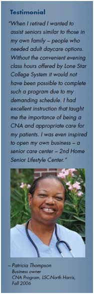 Testimonial of former LSC-North Harris student on Nursing Program