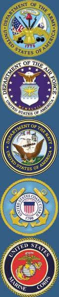 US Armed Forces logos