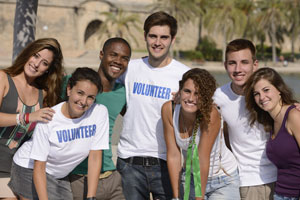 Group of student volunteers