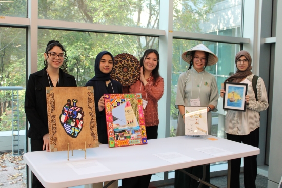 Lone Star College System has received the 2026 Senator Paul Simon Award for Comprehensive Internationalization. Pictured are LSCS students during International Education Week in November 2025.