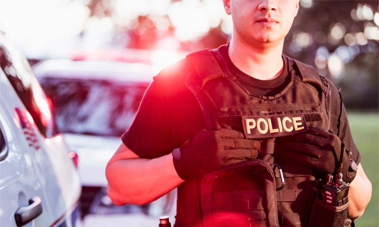 Police officer standing