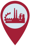 Industrial factory icon