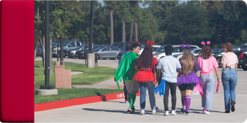 LSC-Tomball students walking away 