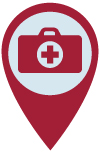 First aid kit icon