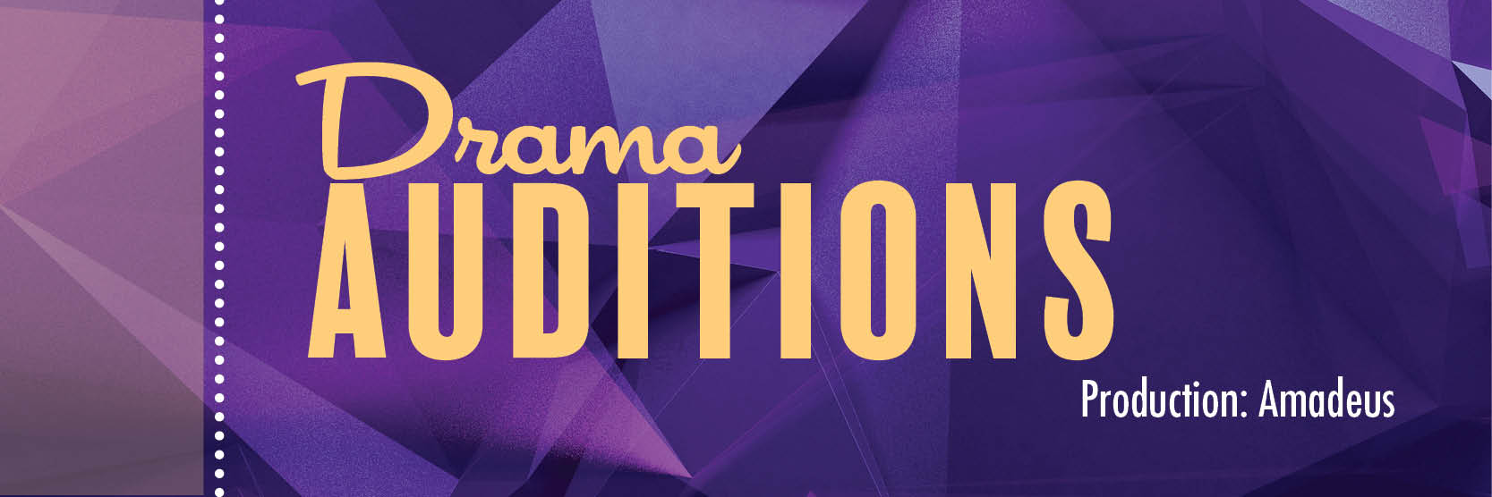 Drama Auditions Production: Amadeus