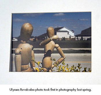 Ulysses Ruvalcaba photo took first in photography last spring.