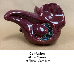 Confusion by Maria Chavez - 1st Place: Ceramics