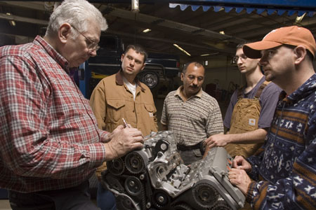 auto tech students