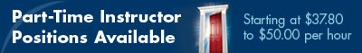Part-time instructor positions available