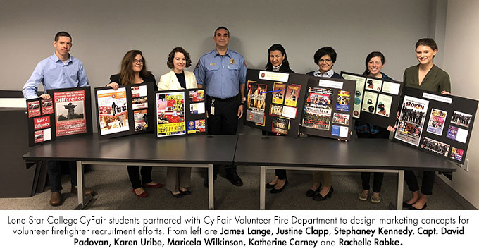 Cy-Fair Volunteer Fire Department recruitment campaigns