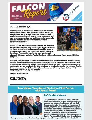 Cover of Falcon Report - Feb 2024- Welcome to 2024