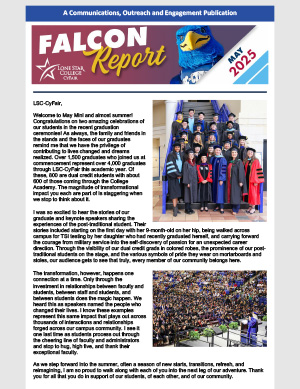 Cover of Falcon Report - May 2025- Lives Changed, Dreams Realized