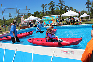 Kayaking at the Texas Wildlife and Woodland Expo